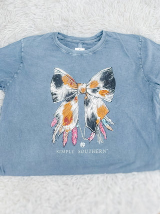 cowhide bow tee