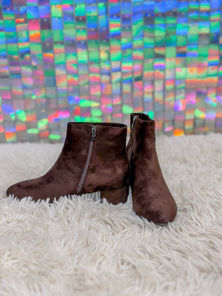 Corky's On the Down Low Chocolate Brown Ankle Booties