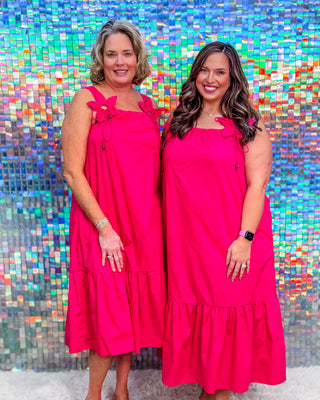 Hawt Pink Poplin Dress