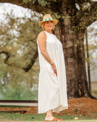 Cream Maxi dress