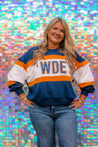 Millie Auburn Stripe Sweatshirt
