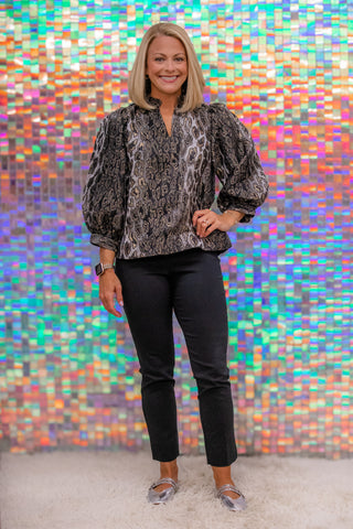 Wild Side Leopard Print Blouse