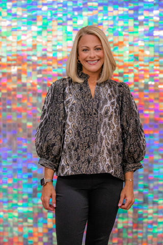 Wild Side Leopard Print Blouse