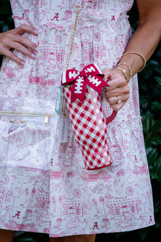 Gameday Gingham-Cirimson 30oz