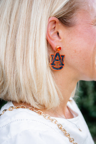 Auburn drop earrings
