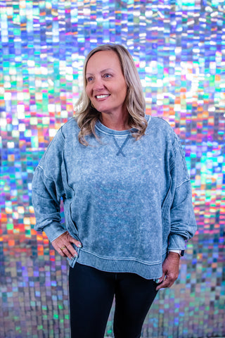 Mineral Wash Crewneck Sweatshirt