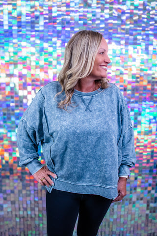 Mineral Wash Crewneck Sweatshirt