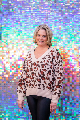 luxy leopard sweater