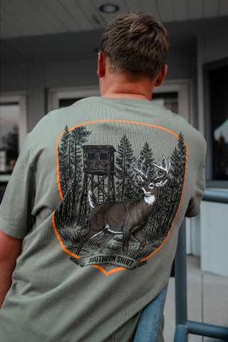Bucks Before Dawn Woodland Graphic Tee