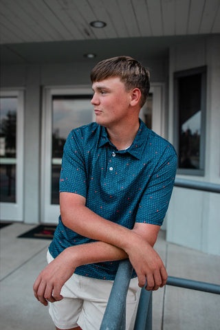Southern Shirt Co. Kickoff Camo MotionTech Polo - Plainsman Camo