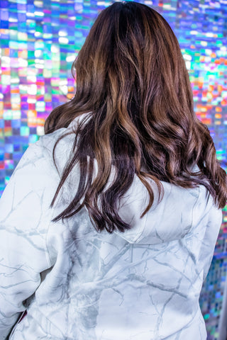Simply Southern White Camo Marble Quarter-Zip Pullover