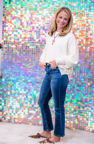 Bayeas High Rise Bootcut Flare Denim Jeans