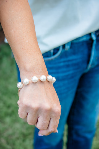 pearl beaded braclet magnetic