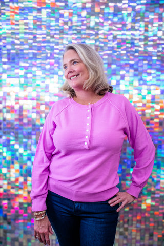 Button-Front Sweater