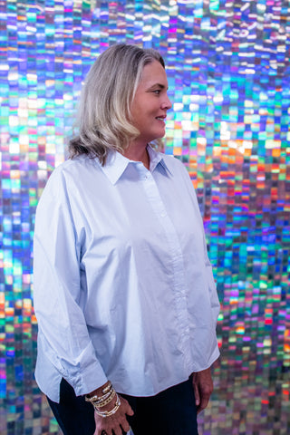 Blue Skies Relaxed Button-Up Shirt