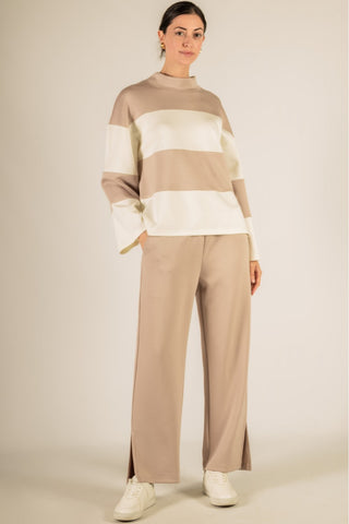 P. CILL Wide Leg Pants - Taupe