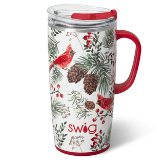 Winter Cardinals Travel Mug 18oz