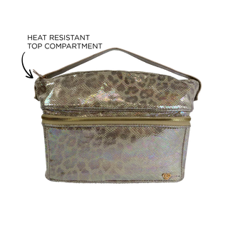 glimmer leopard stylist bag