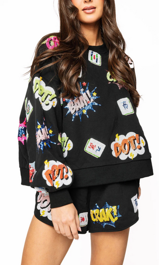 Black Mahjong Sweatshirt