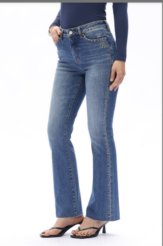 Studded Flare Jeans