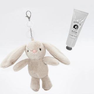 scented bunny keychain set