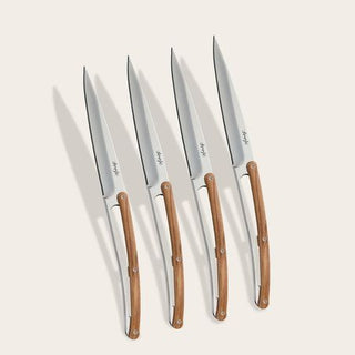 Deejo steak knives Serrated-Olive wood