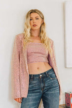 Load image into Gallery viewer, Sequin Cropped Top
