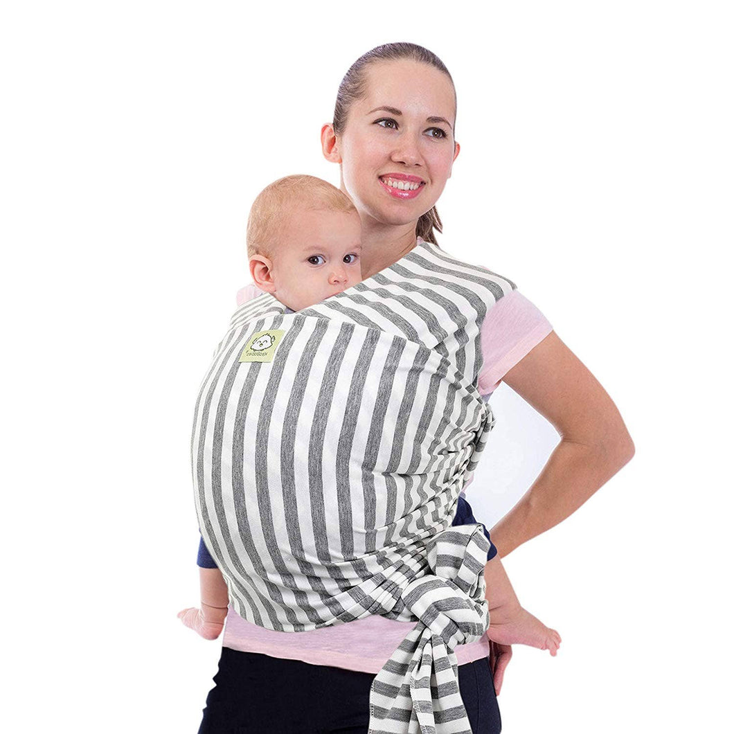 Baby Wrap Carrier (Gray Stripe)