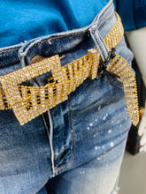 Load image into Gallery viewer, Plus Bling Belt- Gold
