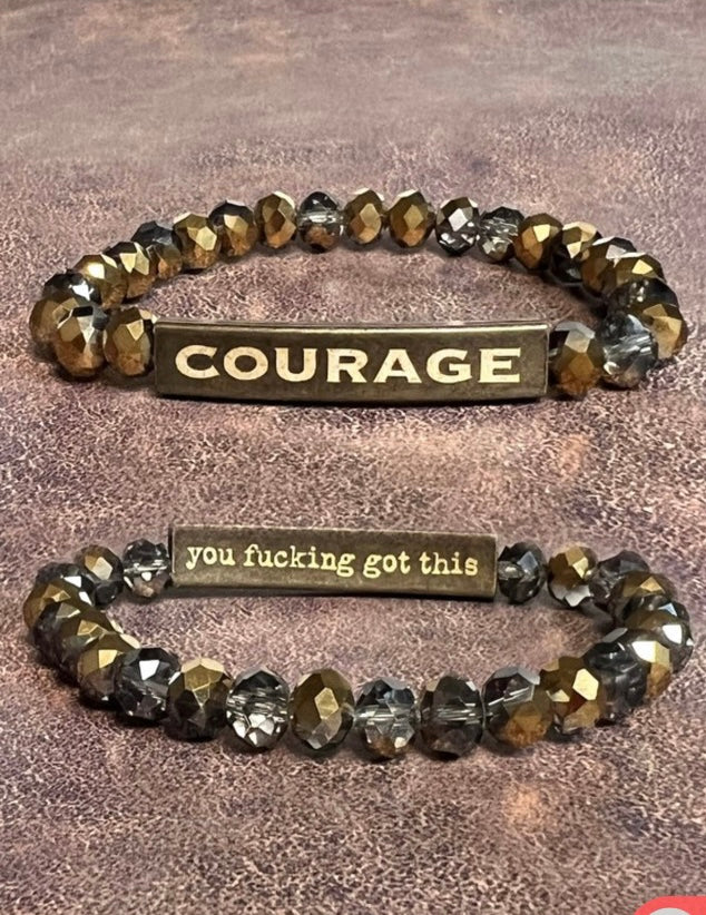 Funny beaded sales word bracelets