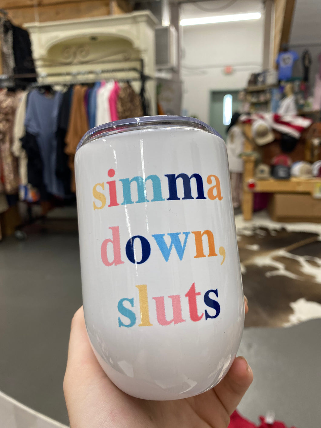 Simma Down Wine Cup